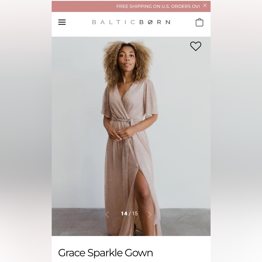 Grace Sparkle Gown Baltic Born. New with tags.